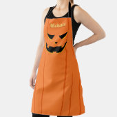 Enge Jack O' Lantern Halloween All-Over Print Schort (Insitu)