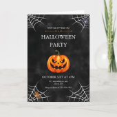 Enge Jack O' Lantern Halloween-feest Kaart (Voorkant)