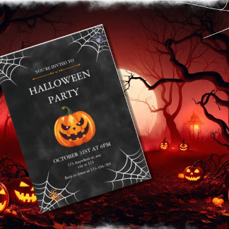 Enge Jack O' Lantern Halloween-feest Kaart