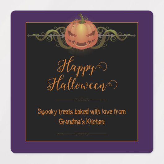 Enge Jack-o-Lantern Halloween | PAARSE Labels (Design 1)