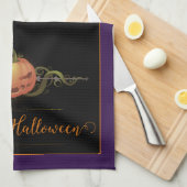 Enge Jack-o-Lantern Halloween | PAARSE Theedoek (Quarter Fold)