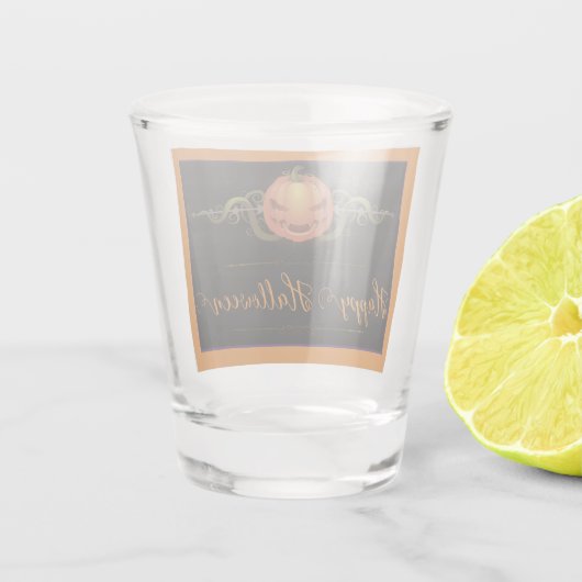 Enge Jack-o-Lantern Halloween | SINAASAPPEL Shot Glas (Achterkant)