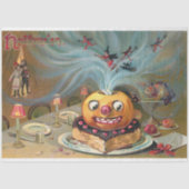  Enge Jack-O-Lantern met Heksen & Duivels Tissuepapier (Voorkant)