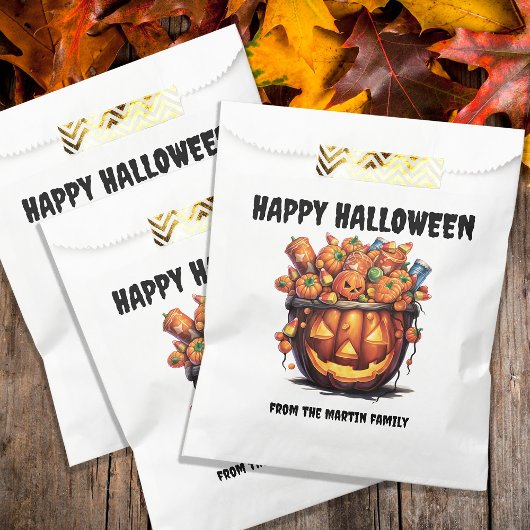 Enge Jack o Lantern Prettig Halloween  Bedankzakje