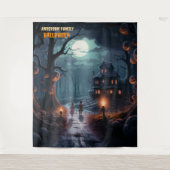 Enge Jack-o'-Lantern Tree Halloween Hanging Wandkleed (Voorkant)