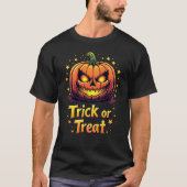 Enge Jack O' Lantern Trick or treat T-shirt (Voorkant)