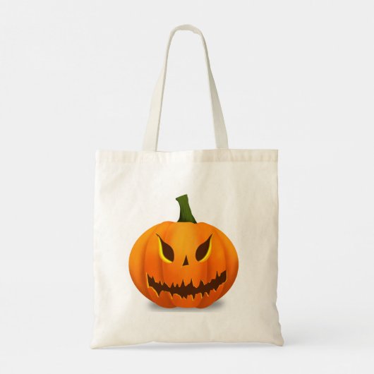 Enge Jack O'Lantern Pumpkin Tote Bag (Achterkant)