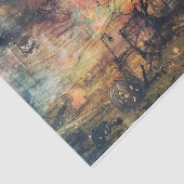 Enge Jack op Lantaarn Volle Maan Halloween Decoupa Tissuepapier (Detail)