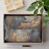 Enge Jack op Lantaarn Volle Maan Halloween Decoupa Tissuepapier (Geschenk)