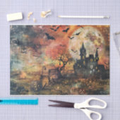 Enge Jack op Lantaarn Volle Maan Halloween Decoupa Tissuepapier (Craft)