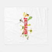 Enge Jezus Fleece Deken (Voorkant (Horizontaal))
