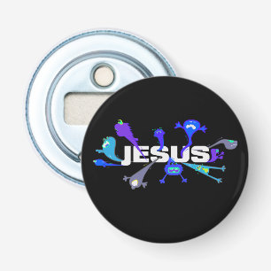 Enge Jezus Nachten Button Flesopener