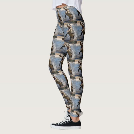 Enge kaken: Australische krokodil springt Leggings (Links)