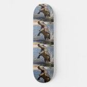 Enge kaken: Australische krokodil springt Persoonlijk Skateboard (Voorkant)