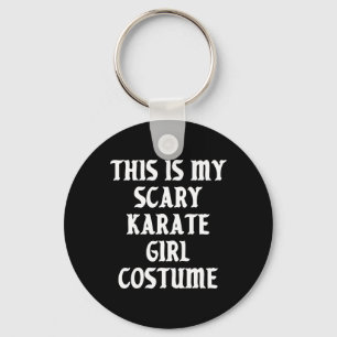 Enge Karate Meisje Kostuum Halloween Sport Martial Sleutelhanger