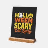 Enge Kattenvrouw Halloween-ontwerp_1 Acryl Bord (Hoek)