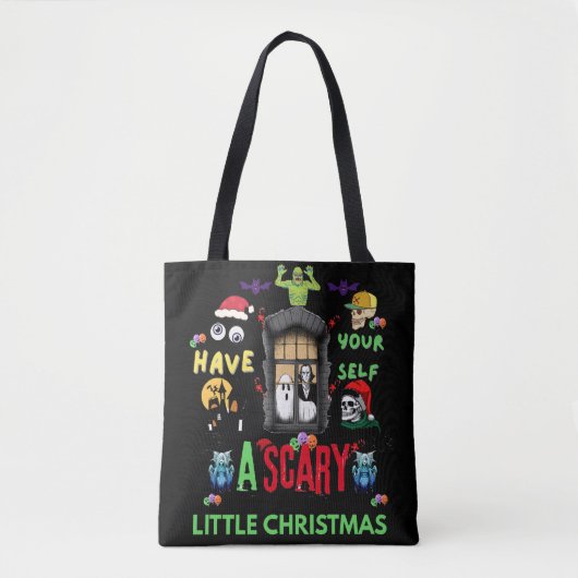 Enge kerst-horror-vakantie-design tote bag (Voorkant)
