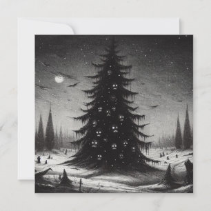 Enge Kerstboom Goth Kerstdag Feestdagenkaart