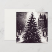 Enge Kerstboom Goth Kerstmis Feestdagenkaart (Voorkant / Achterkant)