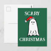 Enge kerstgeest briefkaart (Voorkant / Achterkant)
