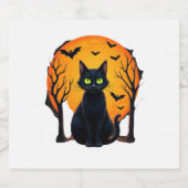  Enge Kerstkattenkostuum Retro Kattenmaan Sparkling Wijnetiket (Enkel label)