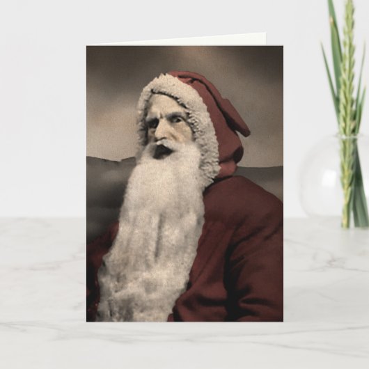 Enge Kerstman Kerstkaart Feestdagen Kaart (Voorkant)