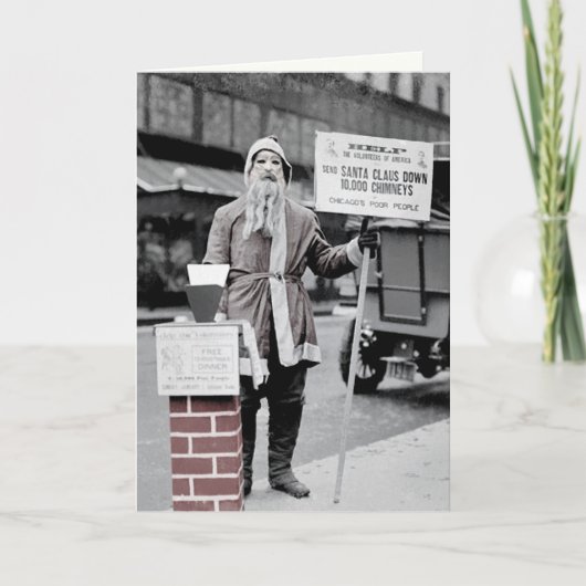 Enge Kerstman Kerstkaart Feestdagen Kaart (Voorkant)