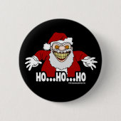 Enge Kerstman Schroefbal Grafische Vormgeving HOHO Ronde Button 5,7 Cm (Voorkant)