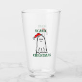 Enge Kerstspook met Santa Hat Glas (Achterkant)