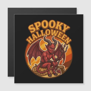 Enge Kleine Duivel Halloween Retro Design