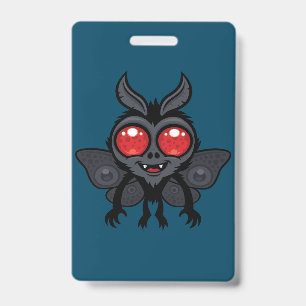 Enge Kute Cryptid Mothman Monster Badge
