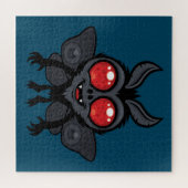 Enge Kute Cryptid Mothman Monster Legpuzzel (Horizontaal)