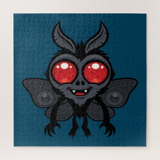 Enge Kute Cryptid Mothman Monster Legpuzzel (Verticaal)