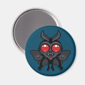 Enge Kute Cryptid Mothman Monster Magneet (Voorkant / Achterkant)