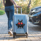 Enge Kute Cryptid Mothman Monster Sticker (Koffer Insitu)
