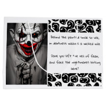 Enge Kwaad Glimlachende Clown & Quote
