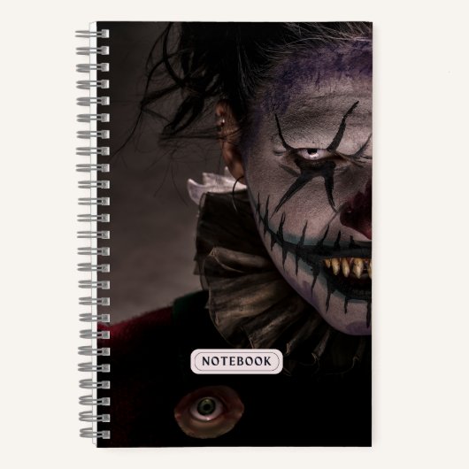 Enge kwaadaardige clown horror notitieboek (Voorkant)