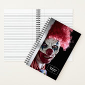 Enge kwaadaardige clown horror notitieboek (Binnen)