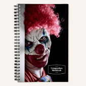 Enge kwaadaardige clown horror notitieboek (Voorkant)