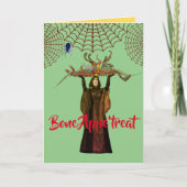 Enge Leuke Halloween Party Gevouwen Uitnodiging (Voorkant)