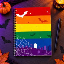 Enge LGBTQ Regenboogvlag Halloween Kerkhof