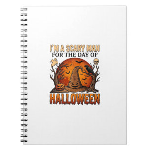 Enge Man Halloween Heksenhoed Bloedmaan Pompoen_1 Notitieboek