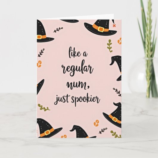 Enge Moeder Halloweenkaart Kaart (Voorkant)