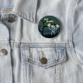 Enge mummie Happy Halloween Ronde Button 5,7 Cm (In situ)
