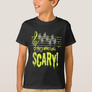 Enge muziek Humor is grappig om Halloween Mus bang T-shirt