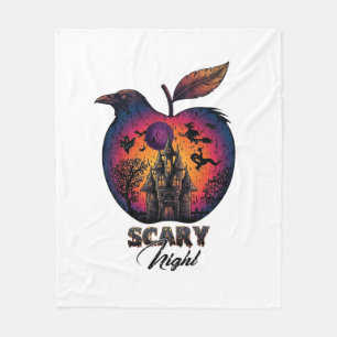 Enge Nacht Raaf Appel Spooky Geheime Kasteel Hal Fleece Deken