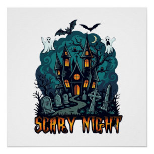 Enge Nacht Spokenhuis Grafkerk Perfect Poster