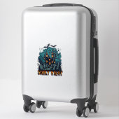 Enge Nacht Spokenhuis Spoken Kerkhof Sticker (Koffer)