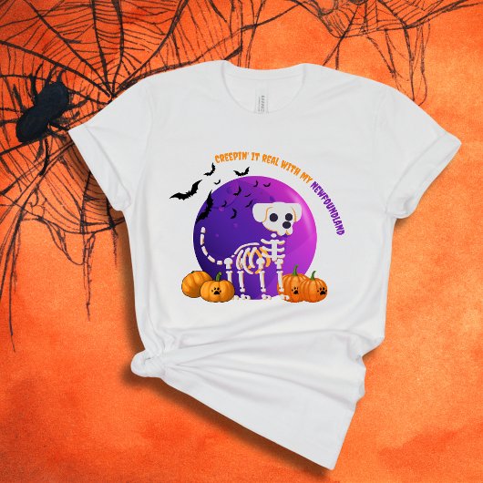 Enge Newfoundland Halloween Full Moon T-shirt