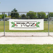 Enge NOEL Typografie Kerstmis Spandoek (Insitu)